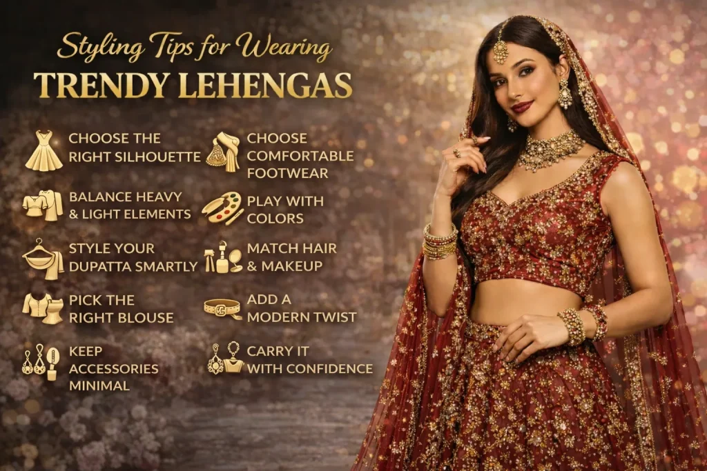 Styling Tips for wearing lehengas